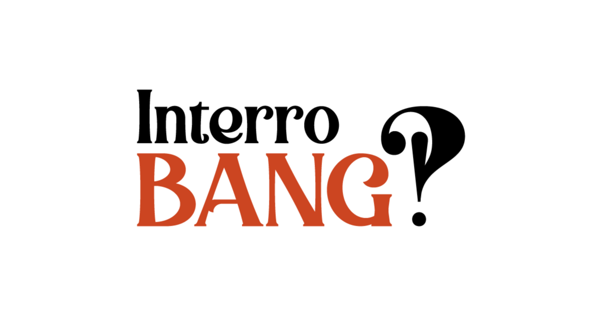 The words Interrobang with the interrobang mark, the InterrobangLit logo.
